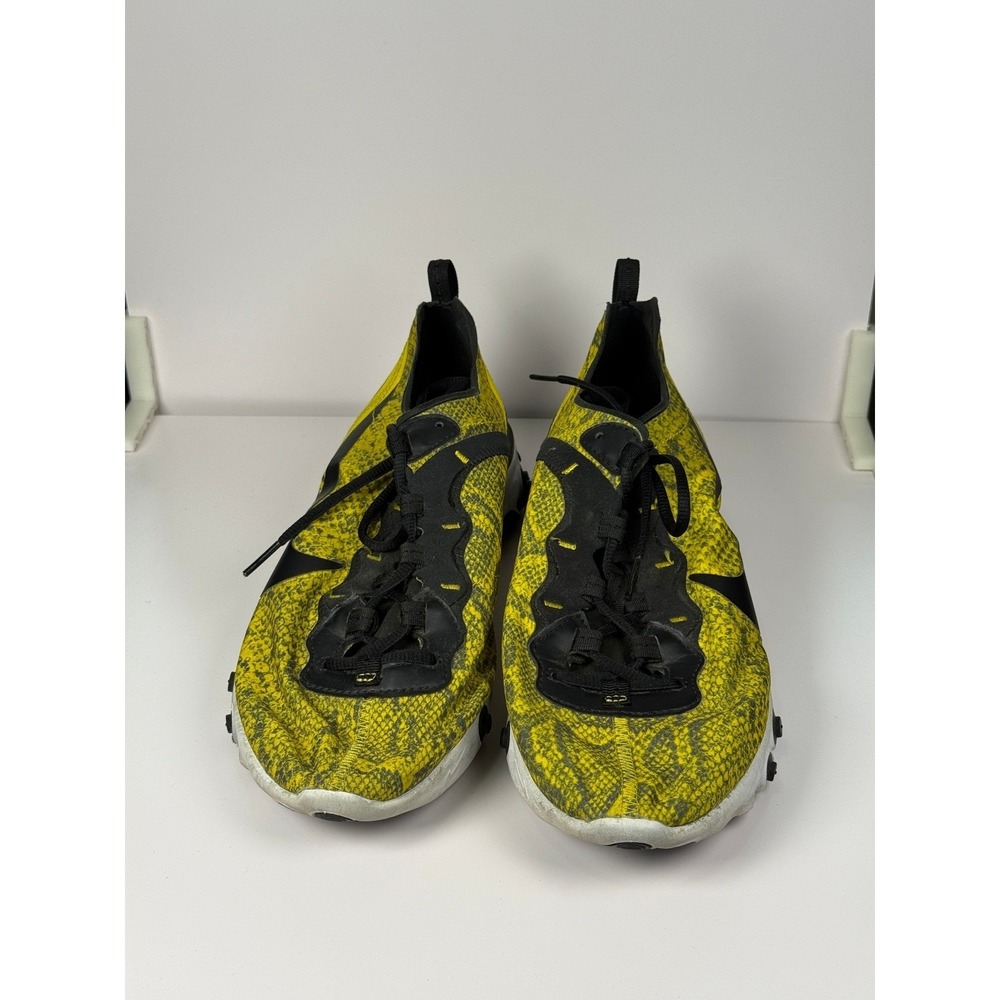 Nike React Element 55 CT1551-700 Volt Snakeskin Sneaker Running Womens 10.5 - Picture 4 of 8